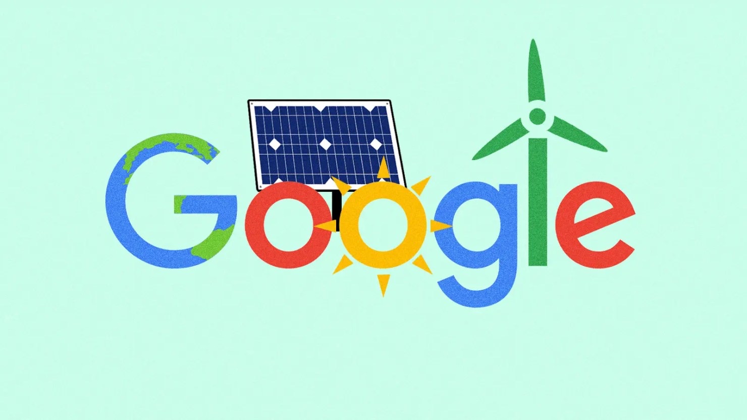 Google tree planting and sustainability initiative